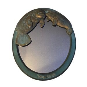 Vintage Robert Wyland Manatee Mirror SN 58/950 Bronze Finish 20x28 LIMITED